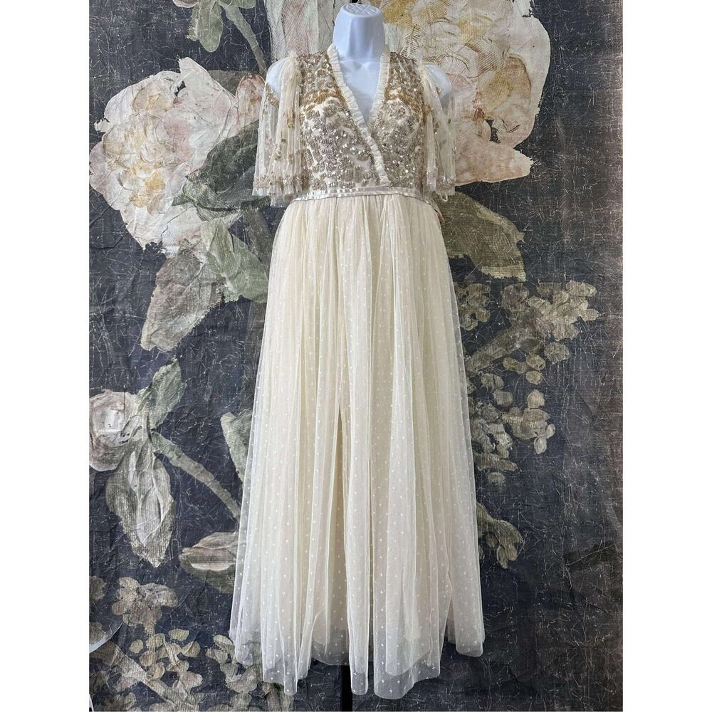 New Needle & Thread Patchwork Sequin Bodice Balle… - image 4